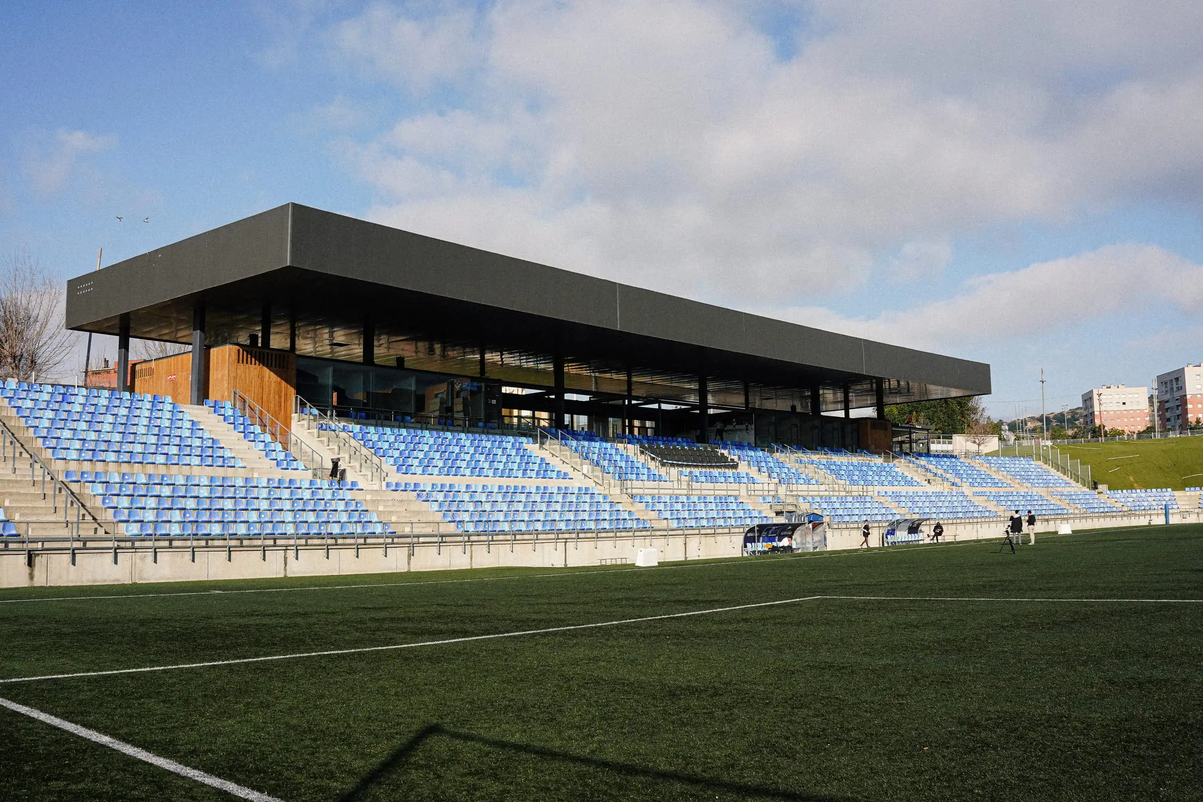 Gradas del Estadi Municipal de Badalona